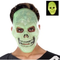 Maschera scheletro fluorescente