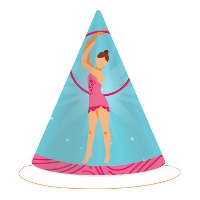 Cappelli da ginnastica ritmica - 6 unità