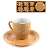 100ml tazza di caffè foglie di senape - 6 porzioni