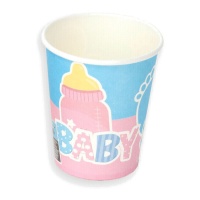 Tazze per torta Baby Shower 9 x 8 cm - 10 pz.