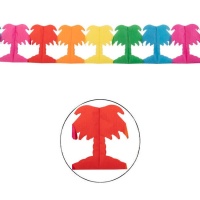 Ghirlanda di palme di carta colorata - 6 m