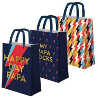 Papa Rocks assortiti 18 x 10 x 24 cm sacchetto regalo - 1 pz.