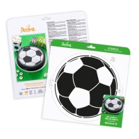 Stencil pallone calcio 25 cm - Decora