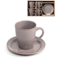 Tazza da caffè Motas taupe 250 ml - 4 servizi