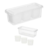 Organizer da 28,2 x 12 x 8,8 cm con 3 scomparti alti