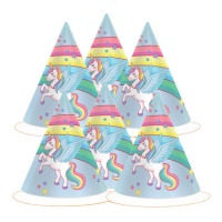 Cappelli magici Unicorno - 6 pezzi.