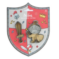 Tagliapasta cavaliere medievale - Decora - 2 unità