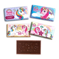 Tavolette di cioccolato Tesia & friends da 20 gr - Dekora