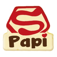 Simbolo Super Papi al cioccolato bianco - Dekora - 84 unità