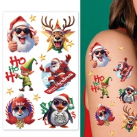 Tatuaggi temporanei natalizi divertenti