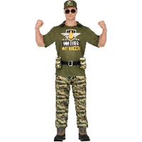 Costume da soldato della birra per uomo