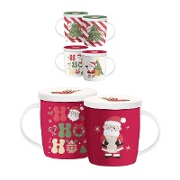 Tazza da 350 ml di Babbo Natale Hohoho con filtro per tè - 1 unità