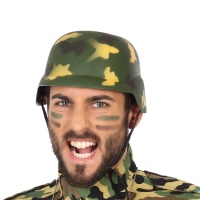 Elmetto militare verde mimetico