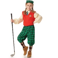 Costume da golfista per bambina