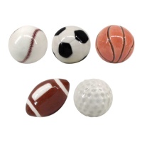 Figure pallone sport per roscon da 3,5 a 4 cm - Dekora - 50 unità