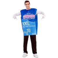 Costume da scatola di preservativi per adulti