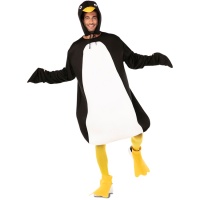 Costume da pinguino con cappello per adulti