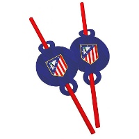 Cannucce Atlético de Madrid azzurre - set da 6