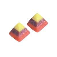 Piramidi multicolori con zucchero frizzy - Fini - 250 unità
