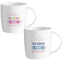 Tazza 350 ml Feliç Aniversari - 1 unità