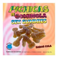 Gomme a forma di pene al gusto di cola con zucchero - 125 grammi