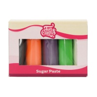 Set pasta di zucchero 5 colori Halloween da 500 g - FunCakes