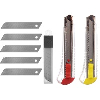 Taglierino grande assortito trasparente con 5 ricambi - 1 unità