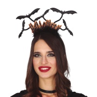 Cerchietto Halloween con pipistrelli