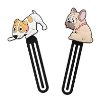 Segnalibro con clip a forma di cane - 1 pezzo
