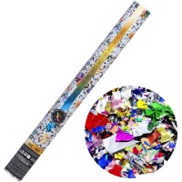 Cannone di coriandoli colorati in foil da 50 cm