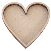 shaker in legno con cuore 12,5 x 12,5 cm - Artis decor