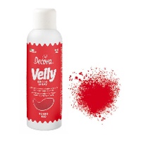 Spray commestibile effetto vellutato rosso da 100 ml - Decora
