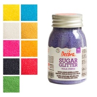 Zucchero glitterato colorato da 100 g - Decora