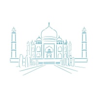 Stencil Taj Mahal 20 x 28,5 cm - Artis decor - 1 unità