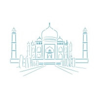 Stencil Taj Mahal 20 x 28,5 cm - Artis Decor - 1 unità