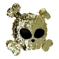 Pinata di teschio pirata da 50 x 50 cm