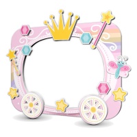 Cornice per photocall Carrozza principesca di 80 x 60 cm