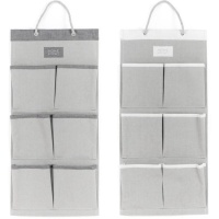 Organizzatore per armadio 55 x 26 cm grigio - 6 tasche - 1 pz.