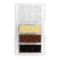 Stampo barrette di cioccolato Serena 20 x 12 cm - Decora - 5 cavità
