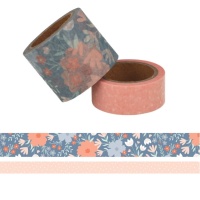 Washi tape fiori e pois - 5 m