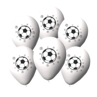 Palloncini da calcio in lattice da 23 cm - 6 unità