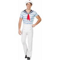Costume da marinaio classico a righe per uomo