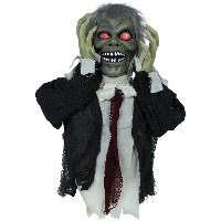 Busto di zombie con luce, suono e movimento di 55 cm