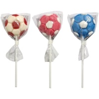 Lecca-lecca a forma di pallone da calcio - 25 pezzi