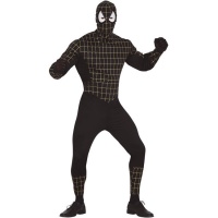 Costume da Spiderman nero per adulto