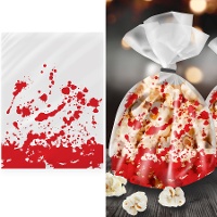 Sacchetti per dolci insanguinati Halloween 28 x 13 cm - 20 pezzi