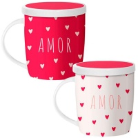 Tazza Love with hearts da 350 ml con filtro - 1 pz.