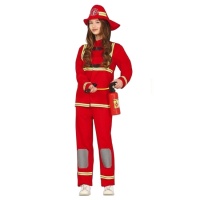Costume pompiere con cappello da adolescente