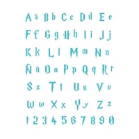 Stencil alfabeto Magic School 20 x 28,5 cm - Artis decor - 1 unità