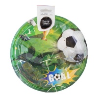 Piatti da calcio GOAL 23 cm - 8 pezzi.